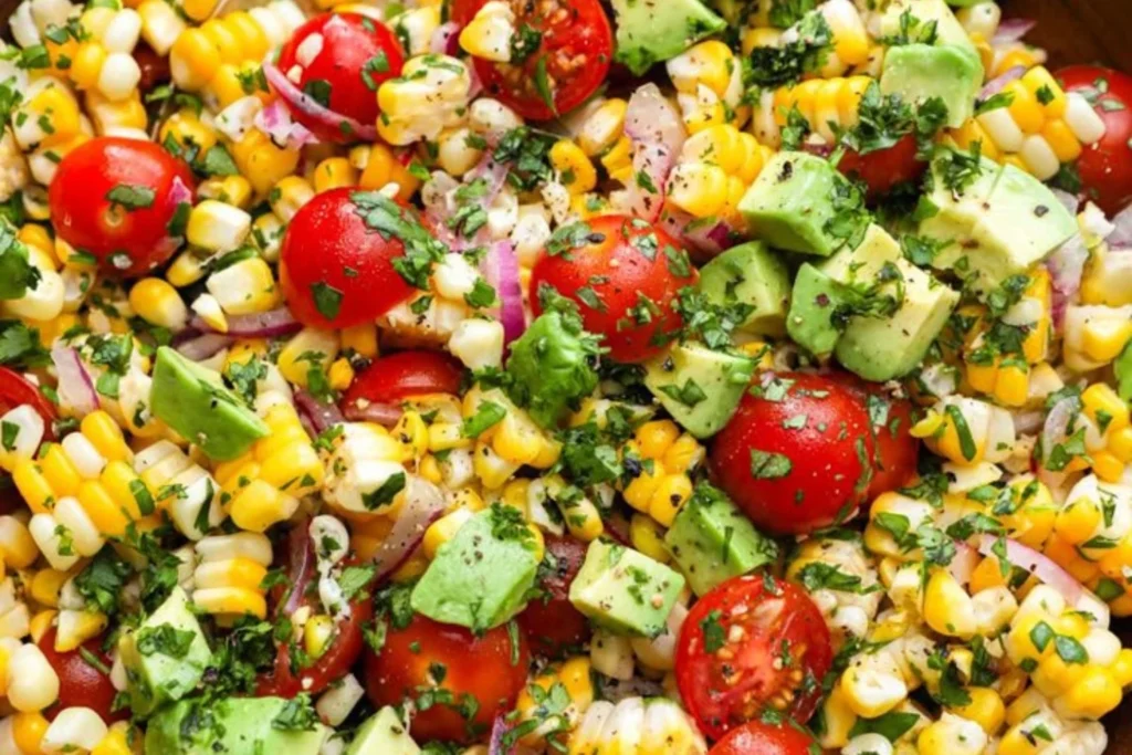 Cold Corn Lettuce Salad