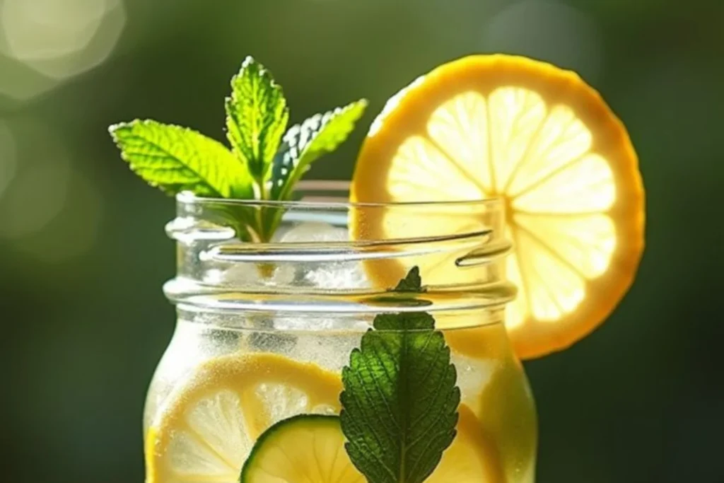 Cucumber, Lime, And Lemon Infused Water