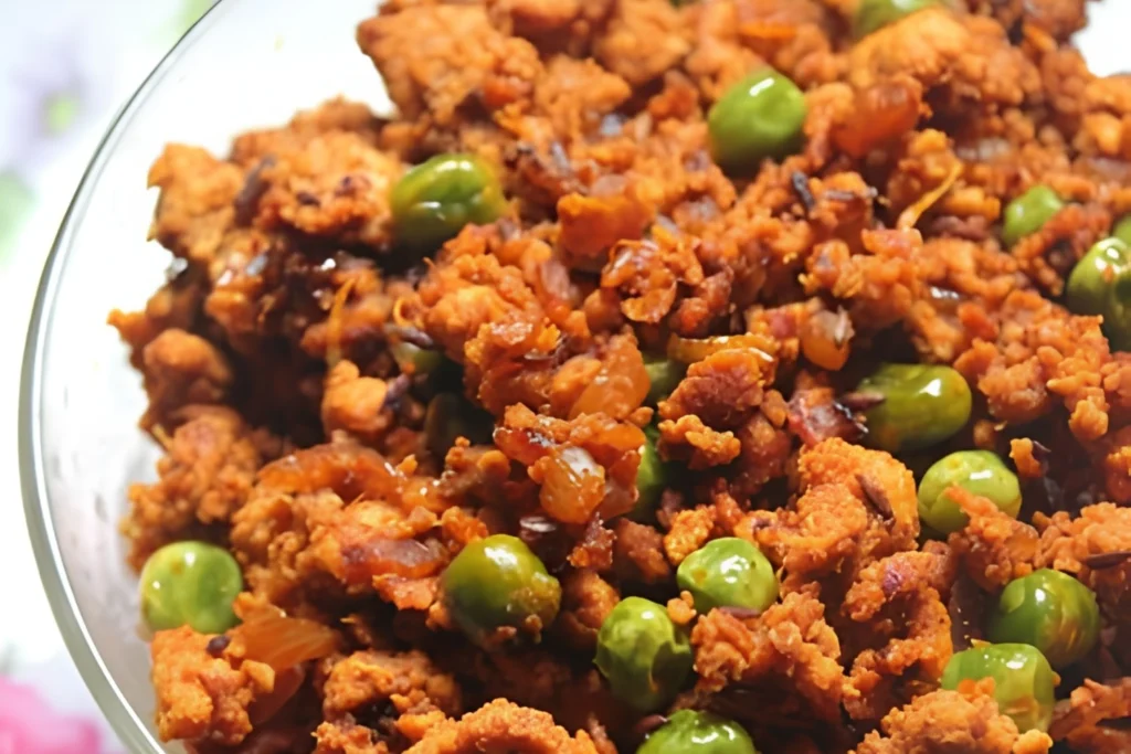 Healthy Chicken Kheema Matar