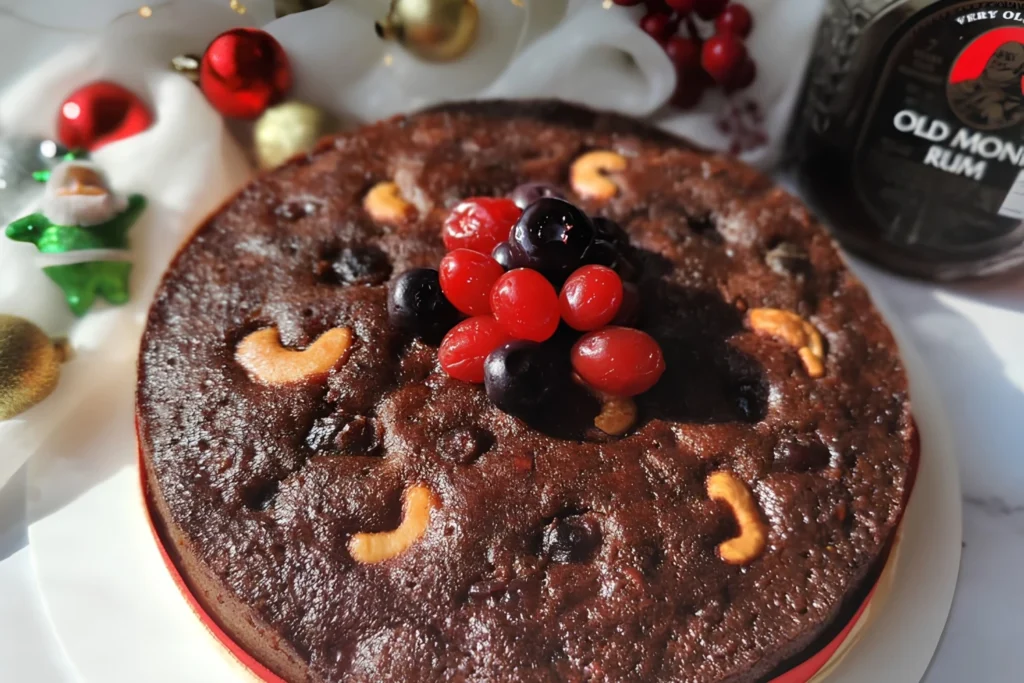 Healthy Christmas Plum Cake