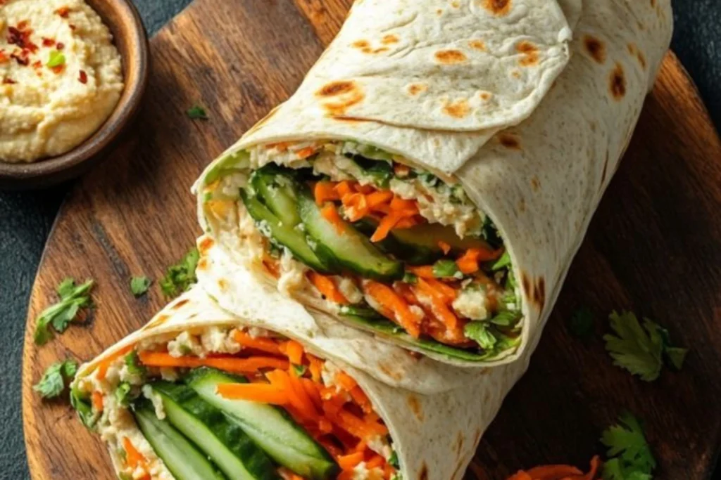 Hummus And Vegetable Wrap