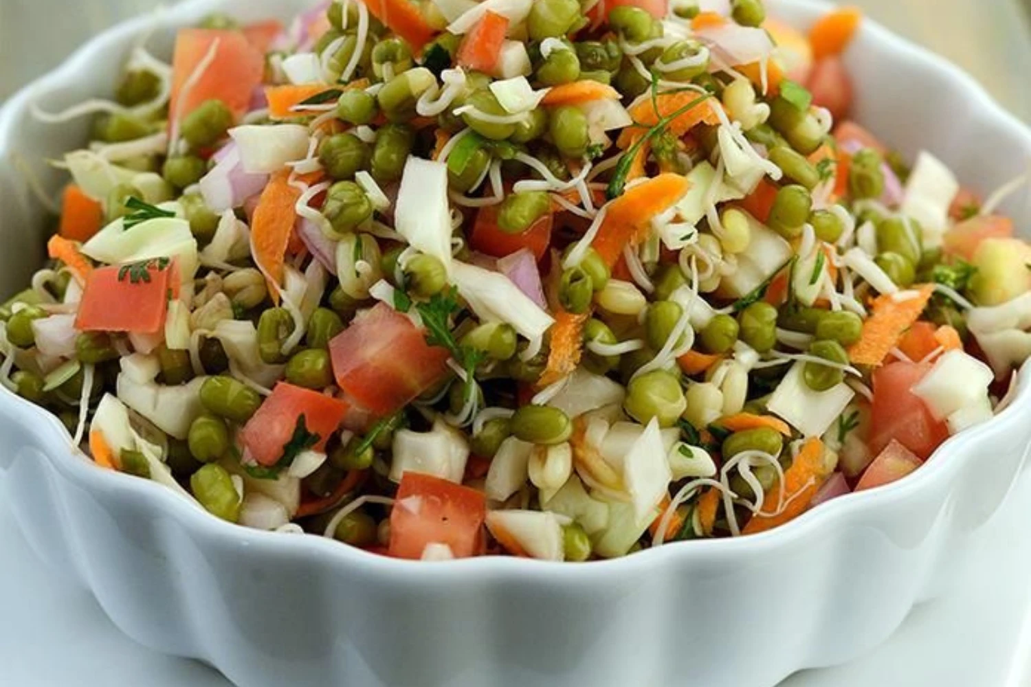 Moong And Vegetable Salad