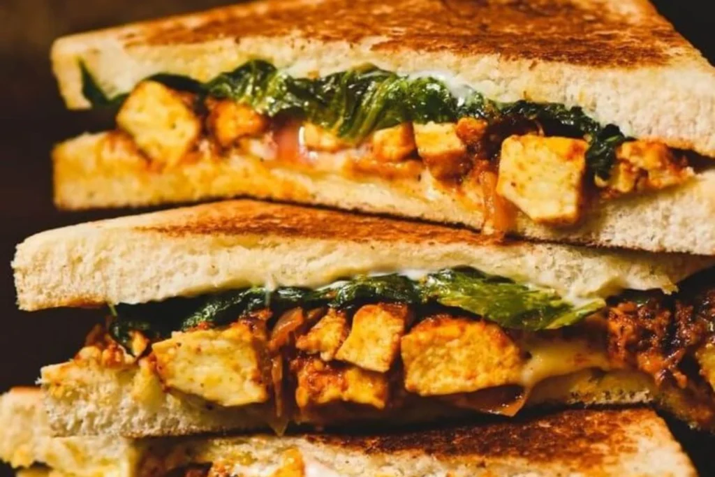 Healthy Multigrain Vegetable Sandwich with Paneer