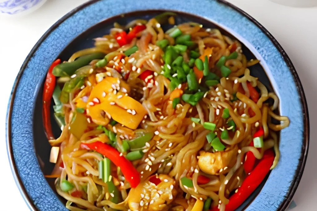 Stir-Fried Shirataki Noodles with Vegetables