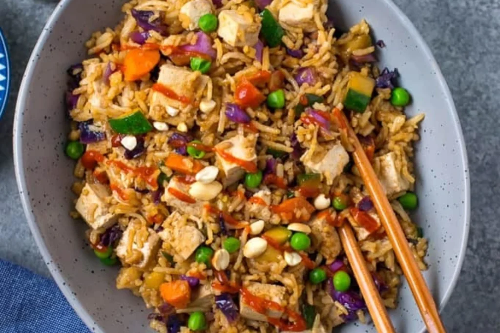 Vegetable Fried Rice with Paneer / Tofu