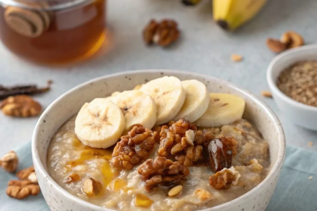 Healthy Overnight Soaked oats porridge