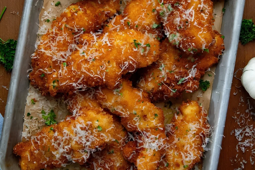 Healthy Garlic Parmesan Chicken Tenders