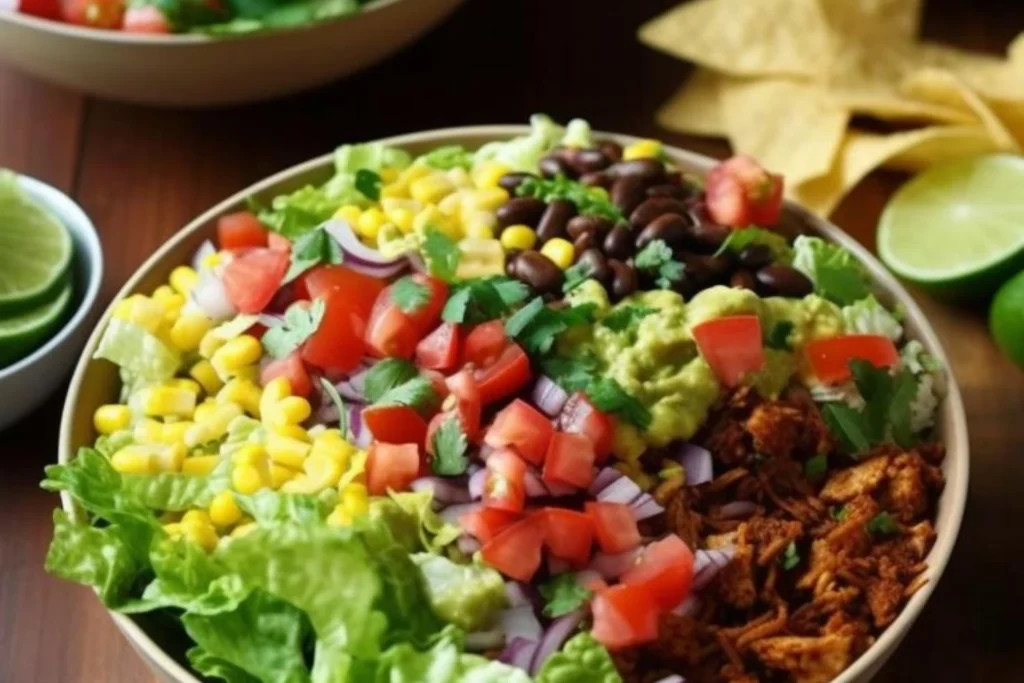Beans And Veggie Taco Bowl